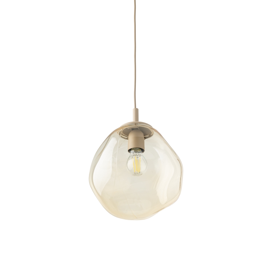 Brilagi - Hanglamp met kabel VULCANO 1xE27/15W/230V beige/rookbeige