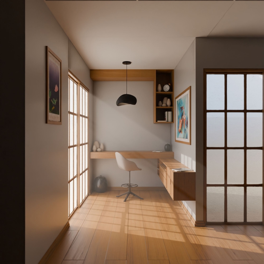 Brilagi - Hanglamp met kabel WABI SABI 1xE27/40W/230V zwart