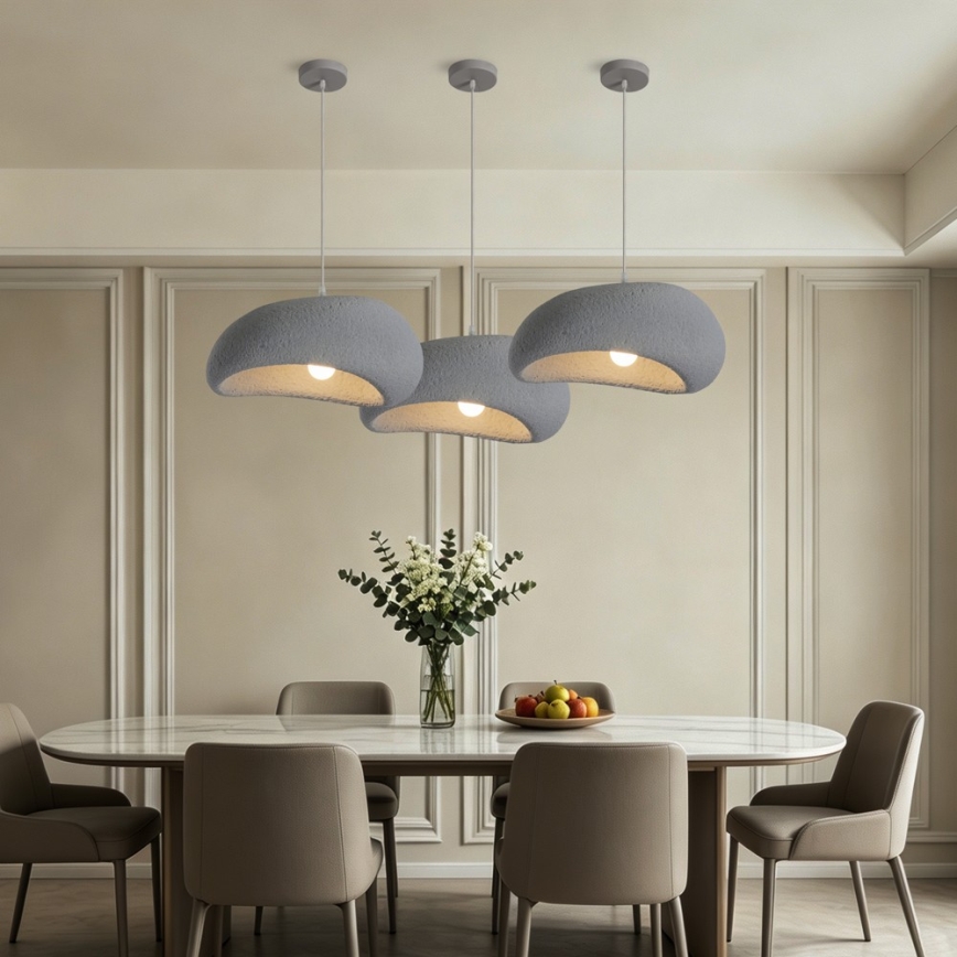 BRILAGI - Hanglamp met kabel WABI SABI 1xE27/60W/230V Ø 40 cm grijs