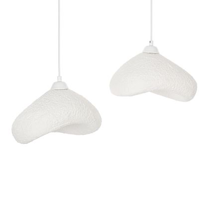 Brilagi - Hanglamp met kabel WABI SABI 2xE27/40W/230V Ø 45 cm wit