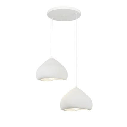 Brilagi - Hanglamp met kabel WABI SABI 2xE27/40W/230V Ø 45 cm wit
