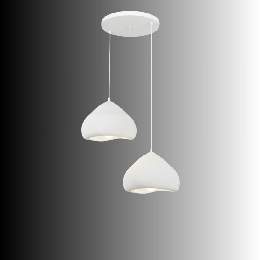 Brilagi - Hanglamp met kabel WABI SABI 2xE27/40W/230V Ø 45 cm wit