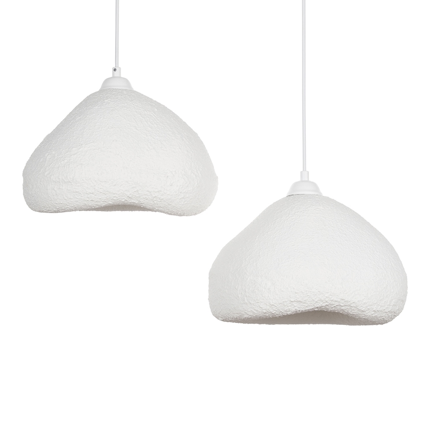 Brilagi - Hanglamp met kabel WABI SABI 2xE27/40W/230V Ø 45 cm wit