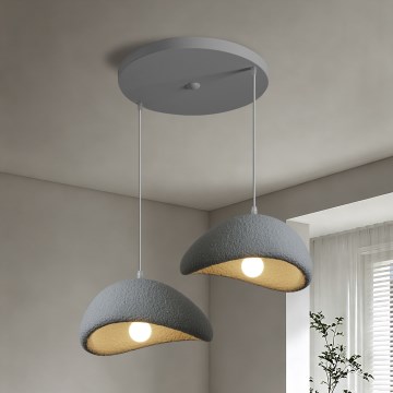 BRILAGI - Hanglamp met kabel WABI SABI 2xE27/60W/230V grijs