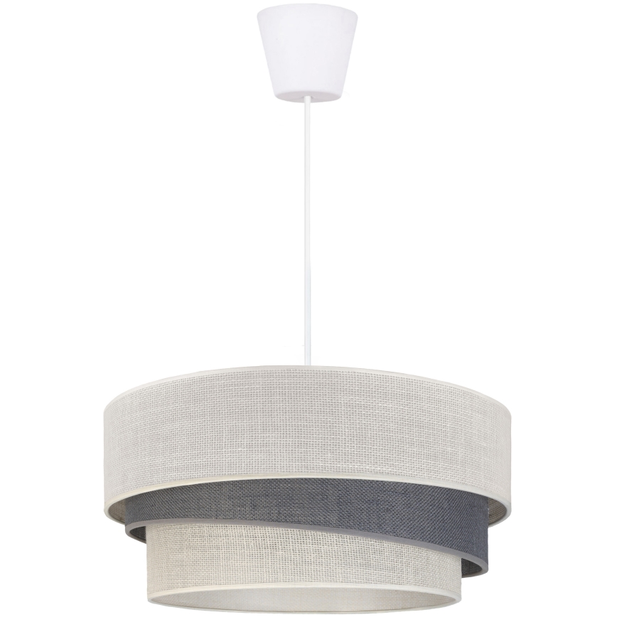 Brilagi - Hanglamp met snoer TRIO 1xE27/60W/230V Ø 40 cm crème/grijs