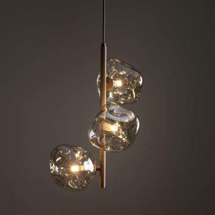 Brilagi - Hanglamp met snoer VULCANO 3xG9/8W/230V beige/rookbeige beige