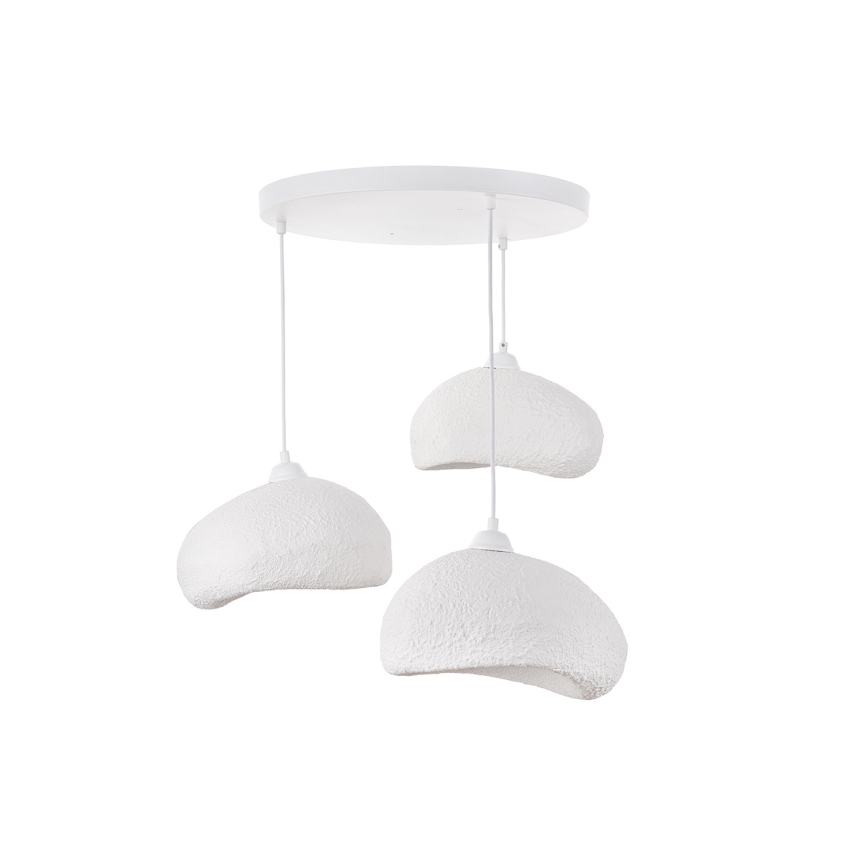Brilagi - Hanglamp met snoer WABI SABI 3xE27/40W/230V Ø 60 cm wit