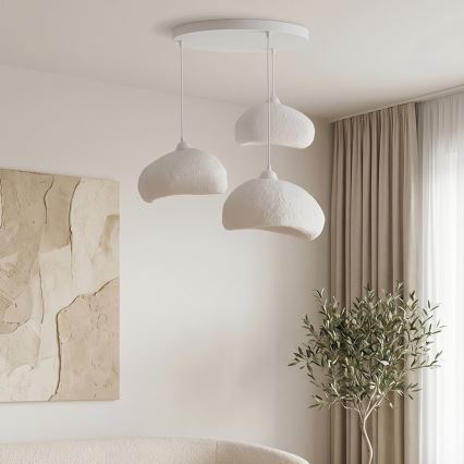 Brilagi - Hanglamp met snoer WABI SABI 3xE27/40W/230V Ø 60 cm wit