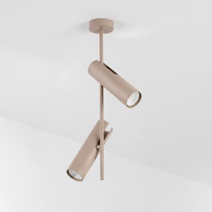 Brilagi - Hanglamp met stang BRANCH 2xGU10/30W/230V beige