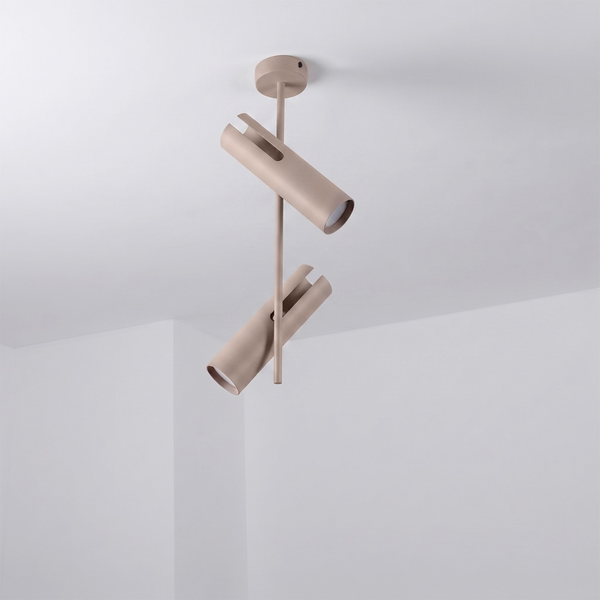 Brilagi - Hanglamp met stang BRANCH 2xGU10/30W/230V beige