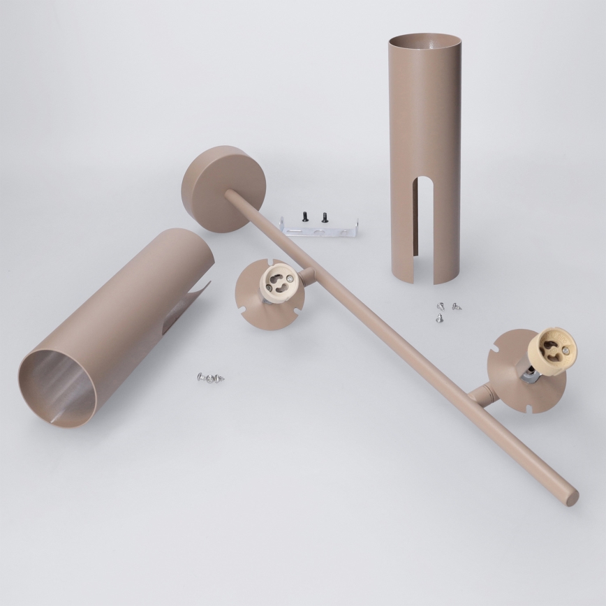 Brilagi - Hanglamp met stang BRANCH 2xGU10/30W/230V beige