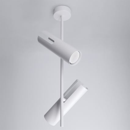 Brilagi - Hanglamp met stang BRANCH 2xGU10/30W/230V wit