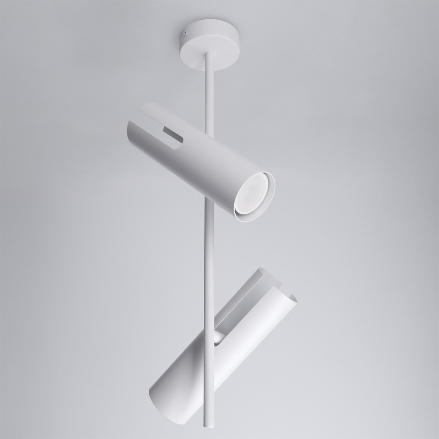 Brilagi - Hanglamp met stang BRANCH 2xGU10/30W/230V wit