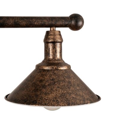 BRILAGI - Hanglamp met stang FORGE 2xE27/60W/230V koper/patina