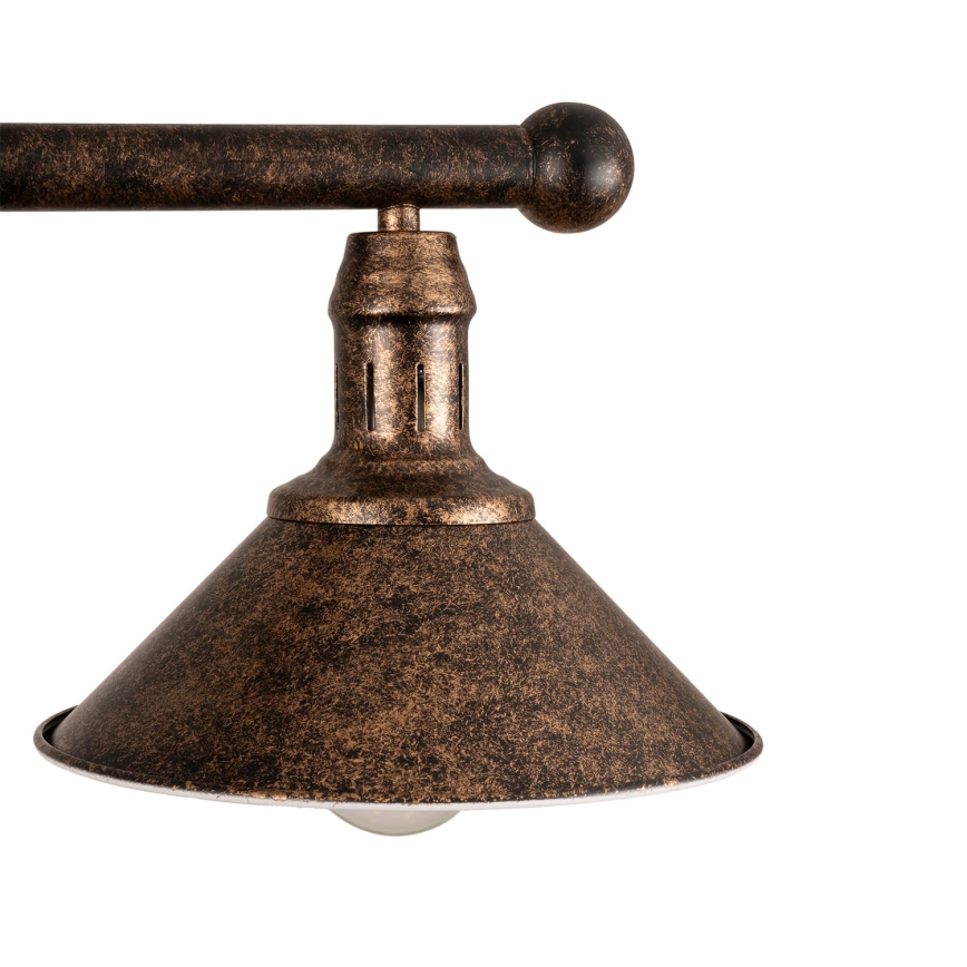 BRILAGI - Hanglamp met stang FORGE 2xE27/60W/230V koper/patina