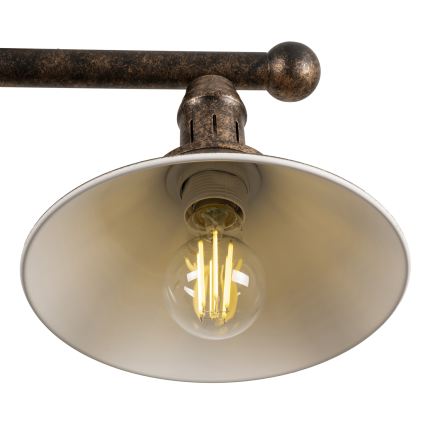 BRILAGI - Hanglamp met stang FORGE 2xE27/60W/230V koper/patina
