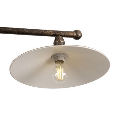 BRILAGI - Hanglamp met stang FORGE 2xE27/60W/230V koper/patina