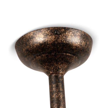 BRILAGI - Hanglamp met stang FORGE 2xE27/60W/230V koper/patina