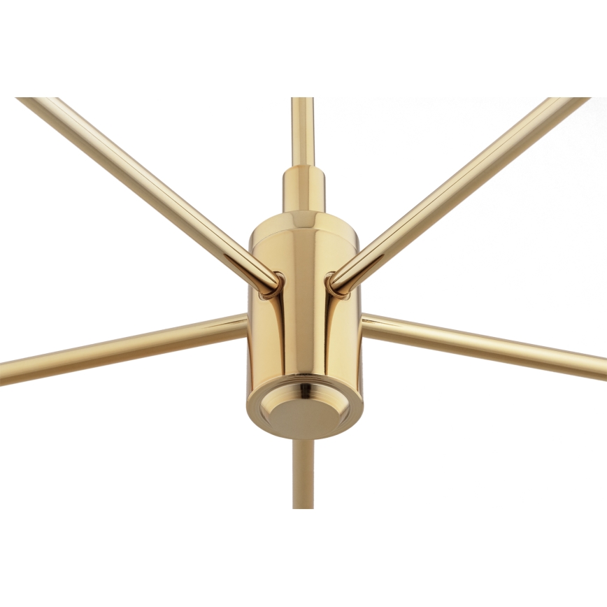 Brilagi - Hanglamp met stang MONTE 5xE27/60W/230V beige/goud