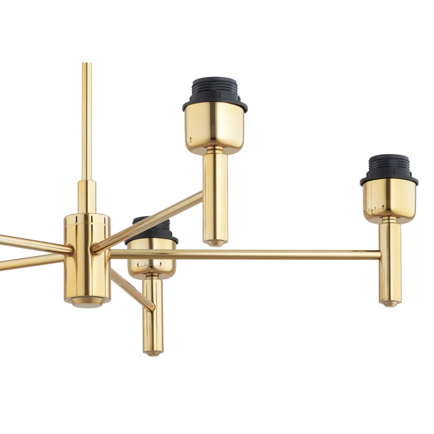 Brilagi - Hanglamp met stang MONTE 5xE27/60W/230V blauw/goud