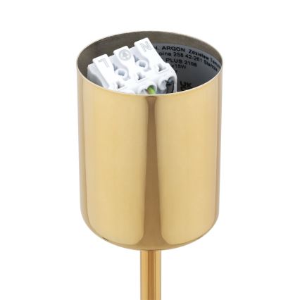 Brilagi - Hanglamp met stang MONTE 5xE27/60W/230V blauw/goud