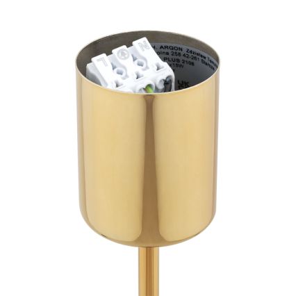 Brilagi - Hanglamp met stang MONTE 5xE27/60W/230V crème/goud