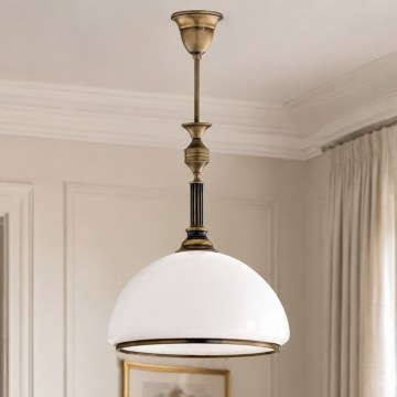 Brilagi - Hanglamp met stang TAURUS 1xE27/15W/230V Ø 40 cm brons