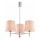Brilagi - Hanglamp MONTE met staaf 3xE27/15W/230V beige/glanzend chroom