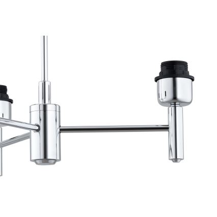 Brilagi - Hanglamp MONTE met staaf 3xE27/60W/230V beige/glanzend chroom