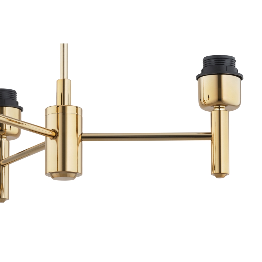 Brilagi - Hanglamp MONTE op stang 3xE27/60W/230V zwart/goud