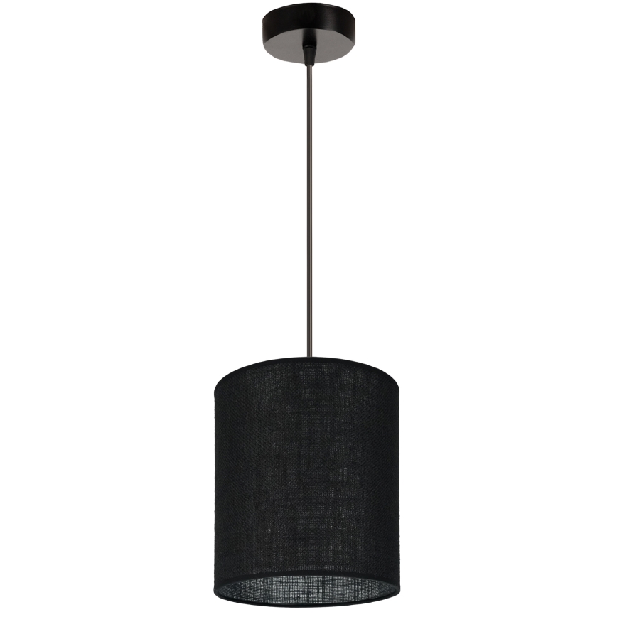 Brilagi - Hanglamp aan kabel TUBES 1xE27/15W/230V Ø 20 cm zwart