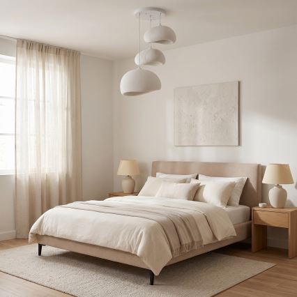 Brilagi - Hanglamp WABI SABI met kabel 3xE27/40W/230V Ø 76 cm wit