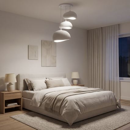 Brilagi - Hanglamp WABI SABI met kabel 3xE27/40W/230V Ø 76 cm wit