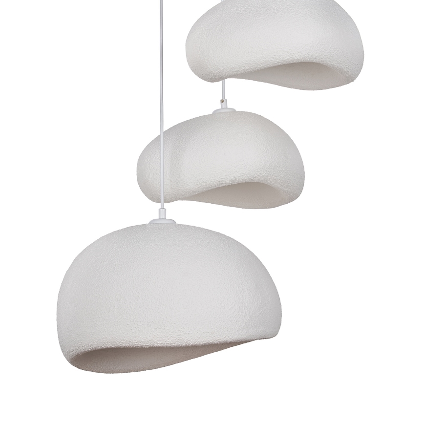 Brilagi - Hanglamp WABI SABI met kabel 3xE27/40W/230V Ø 76 cm wit