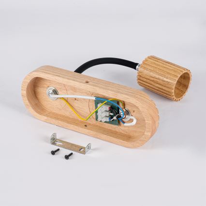 Brilagi - Houten wandlamp MODERN WOOD 1xG9/5W/230V + 1xGU10/8W