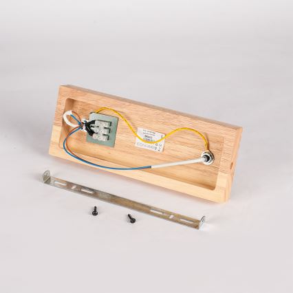 Brilagi - HYGGE spotlamp 2xE14/15W/230V hout/rookglas