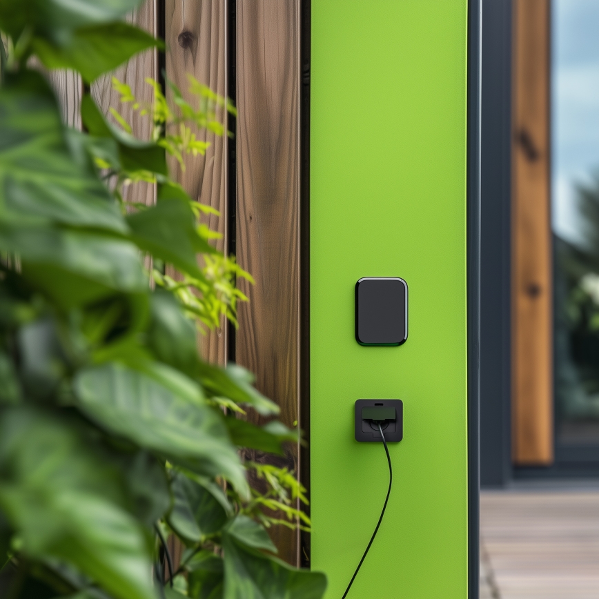 Brilagi - Inbouw vloercontactdoos voor buiten IP55, zwart, rechthoekig