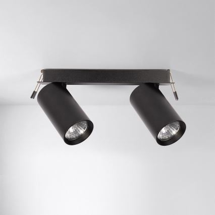 Brilagi - inbouwarmatuur SELE 2xGU10/30W/230V zwart
