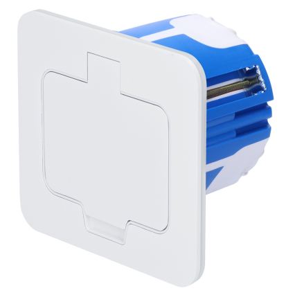Brilagi - Keuken inbouwstopcontact INBOX IP55, wit, rechthoekig