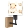Brilagi - Kinderwandlamp BOBO WOOD 1xE27/25W/230V eik/zwart/wit/beertjes