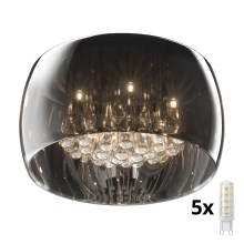 Brilagi - Kristallen plafondlamp JEWEL 5xG9/42W/230V