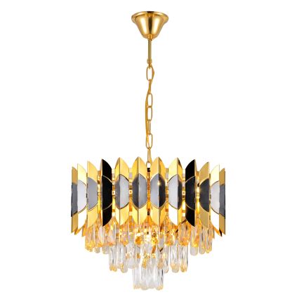 Brilagi - Kroonluchter aan ketting CRISTAL, 5×E14 (max. 40 W), 230 V, Ø 38 cm