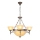 Brilagi - Kroonluchter aan ketting DAHLIA 6xE27/40W/230V, diameter 74 cm, messing