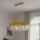 Brilagi - Kroonluchter aan ketting ECLIPSE 10xE14/10W/230V 78x28 cm goudkleurig