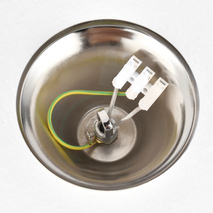 Brilagi - Kroonluchter aan ketting ECLIPSE 7xE14/10W/230V Ø 48 cm zilver