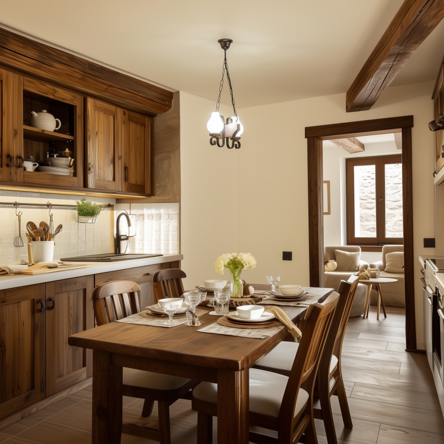 Brilagi - Kroonluchter aan ketting QUEEN 2xE14/40W/230V beuk/wenge