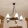 Brilagi - Kroonluchter aan ketting ROATA 5xE14/40W/230V Ø 50 cm beuk/walnoot