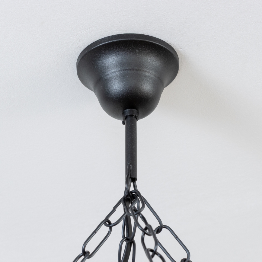 Brilagi - Kroonluchter aan ketting ROATA 8xE14/40W/230V Ø 70 cm beukenhout