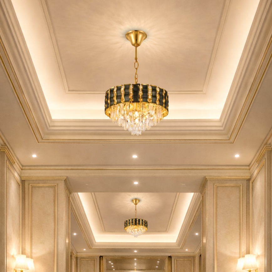 Brilagi - Kroonluchter met ketting CRISTAL 5xE14/40W/230V Ø 38 cm