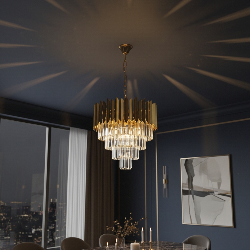 Brilagi - Kroonluchter met ketting CRISTAL 5xE14/40W/230V Ø 45 cm